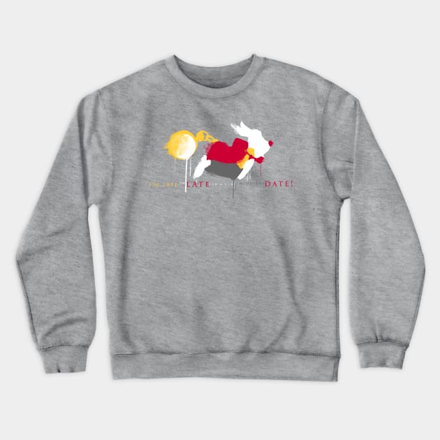 White Rabbit Crewneck Sweatshirt by rosescreation